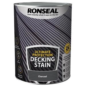 Ronseal Ultimate Protection Decking Stain Charcoal 5 Litre - 39109