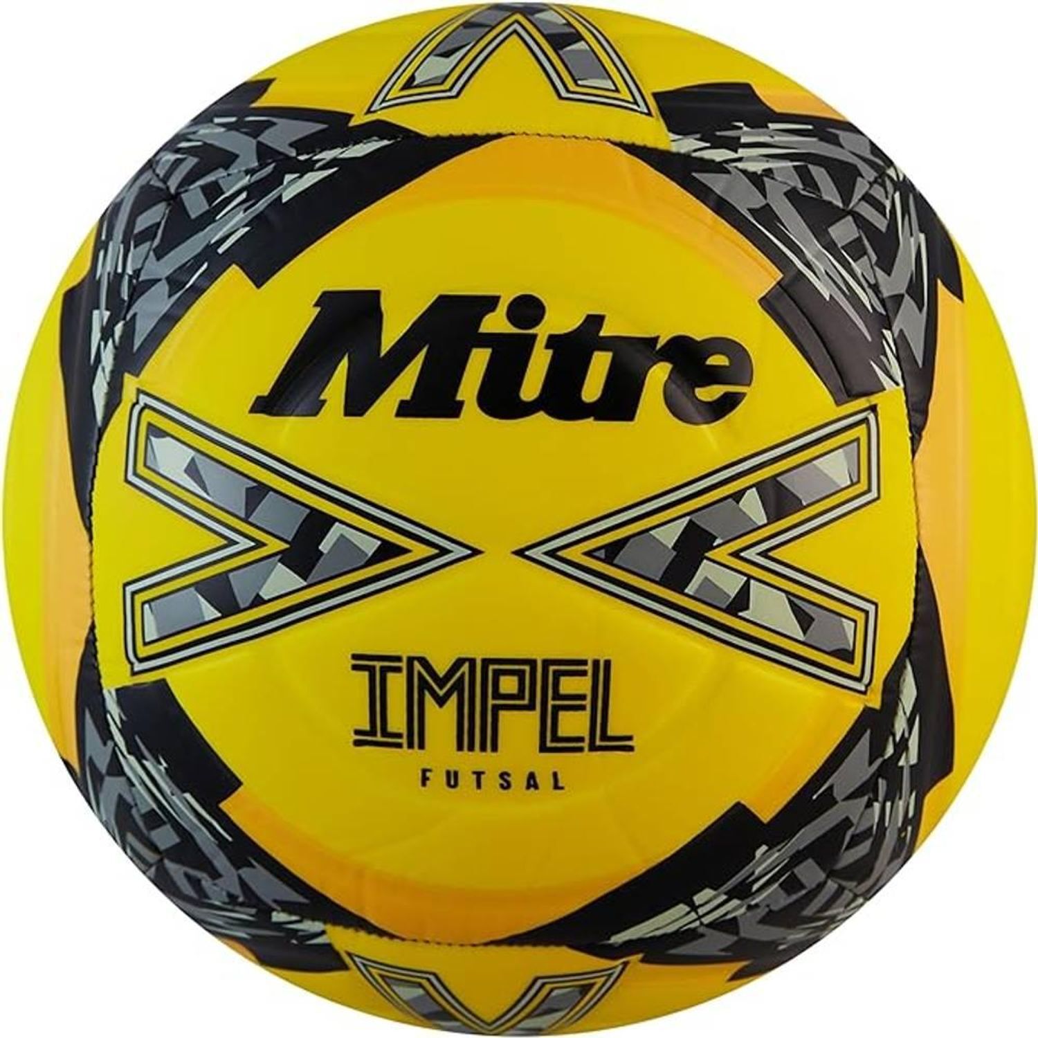 Mitre Impel Futsal Football - Fluorescent Yellow/White