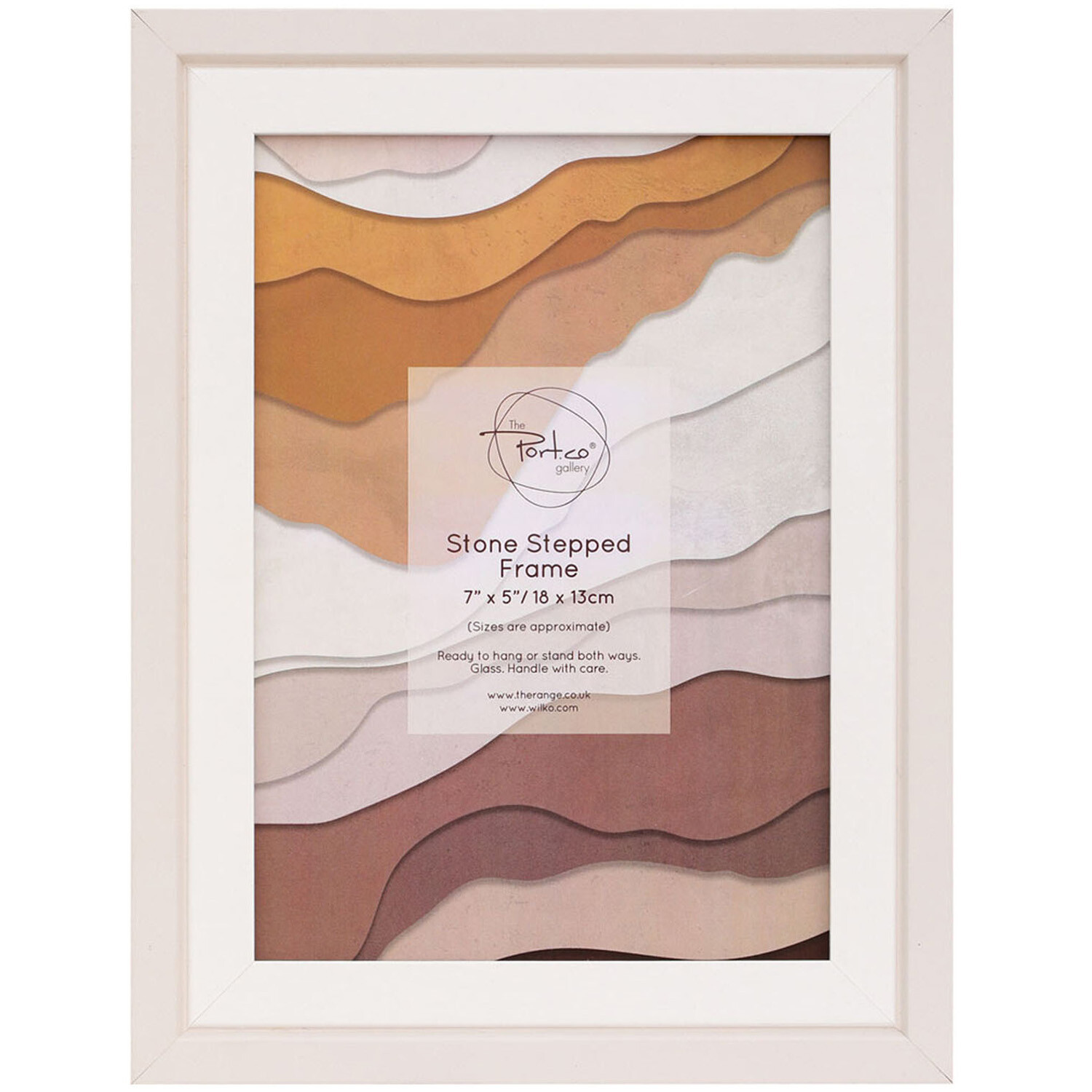 Stepped Frame - Stone / 7 x 5 inch