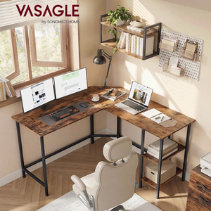 VASAGLE Computer Desk, L-Shaped Corner Desk