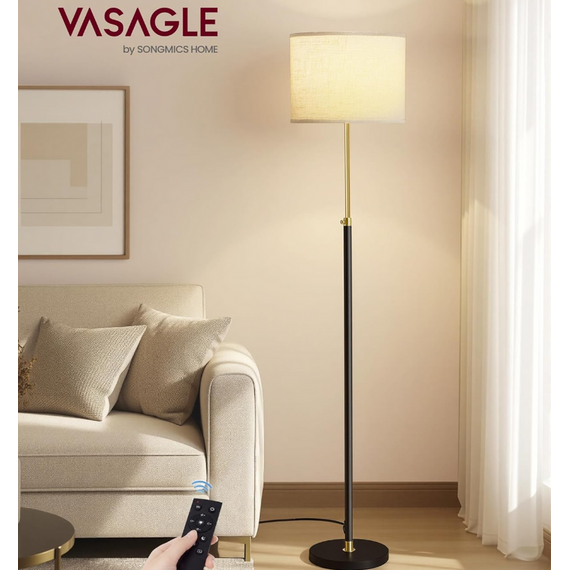 VASAGLE Adjustable  Floor Lamp with Remote and Foot Switch