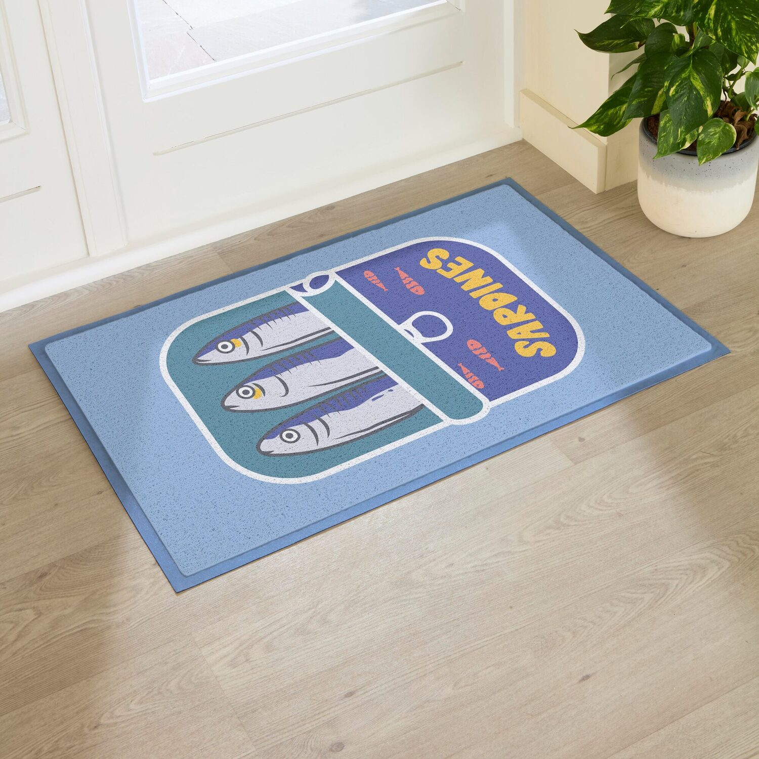 Artsy Mats Sardine Tin Indoor/Outdoor Doormat (90X60cm) - Multi / 90 X 60Cm