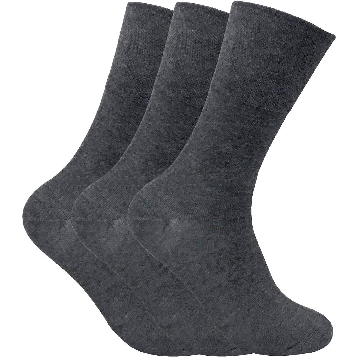 Sock Snob 3 Pack Mens Non Elastic Thermal Diabetic Socks
