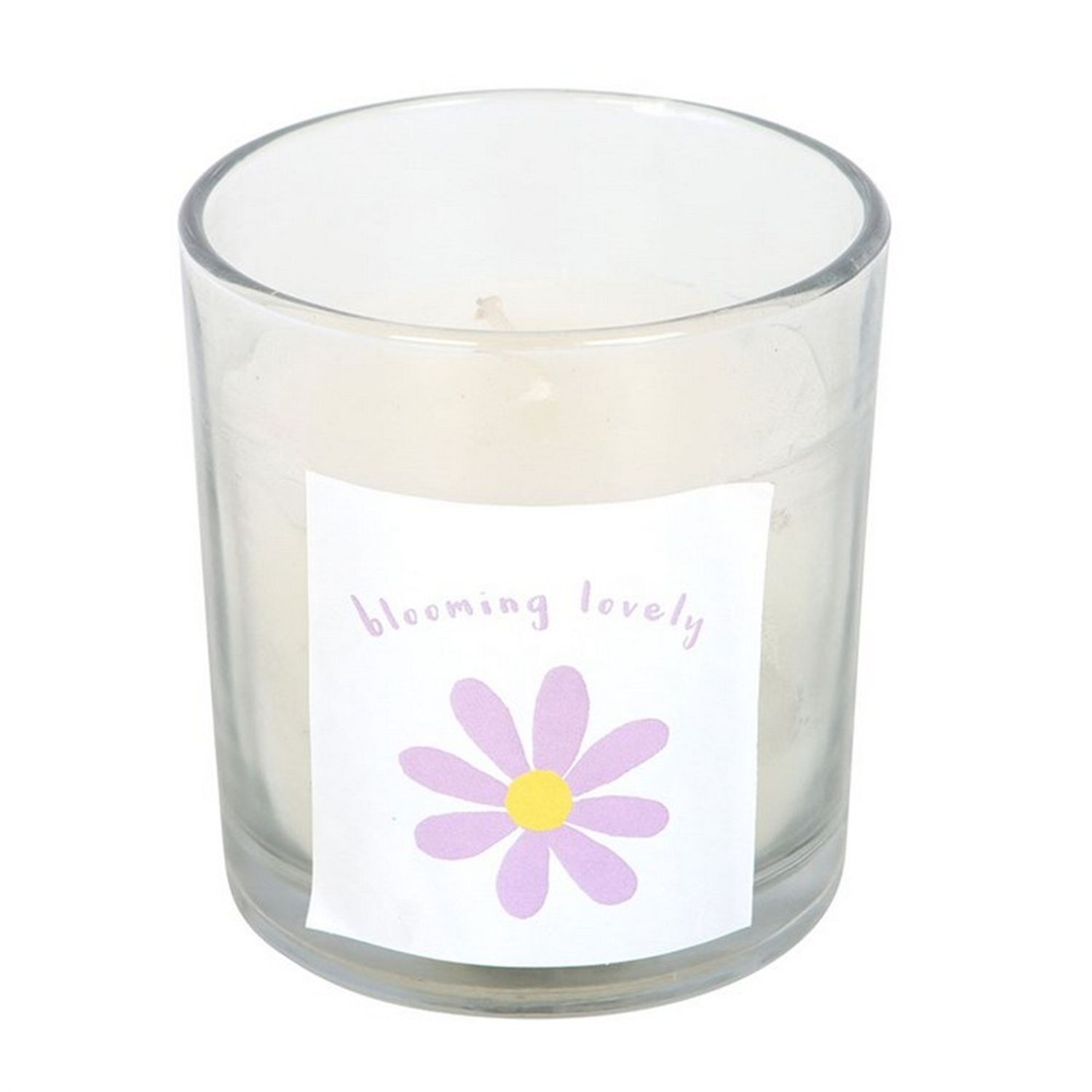 Something Different Blooming Lovely Wildflower Daisy Scented Candle - White/Yellow/Purple