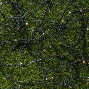 4.9m Solar Powered Outdoor Garden String Lights with 50 Warm White LEDs