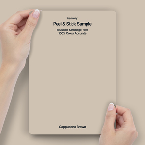 Hemway Interior Paint Sample, Cappuccino Brown, Peel & Stick Swatch