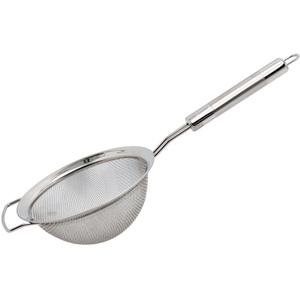 Buckingham Stainless Steel Fine Mesh Sieve 14 cm with Cook's Handle
