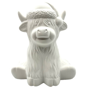 Ceramic Highland Cow Decoration