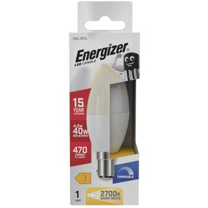 Energizer B15 SBC LED Candle Bulb