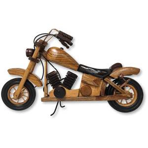 Timber Nomad Model Motorcycle  Handcrafted Wooden Collectible 33 cm
