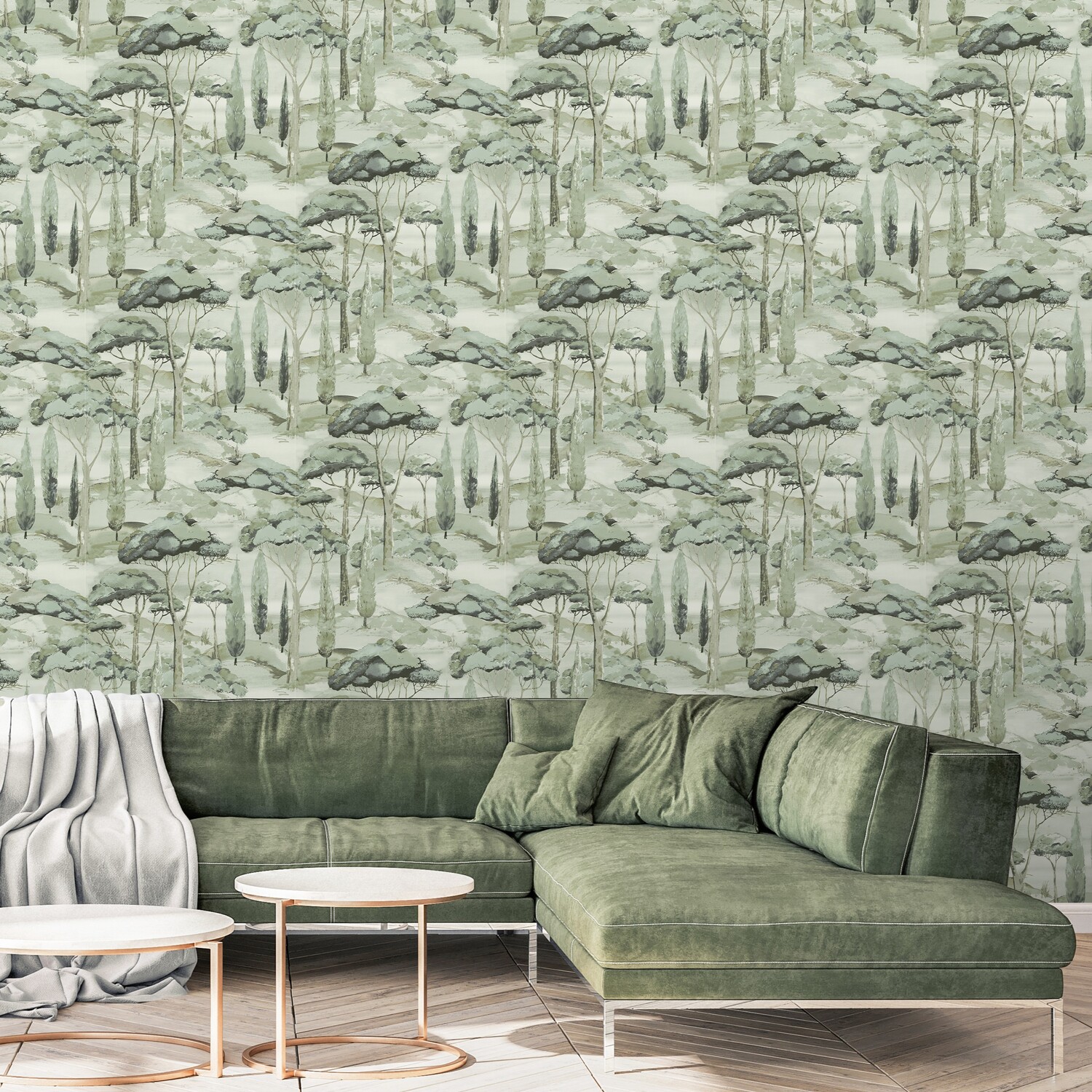 Grandeco Scenic Green Wallpaper - Image 4