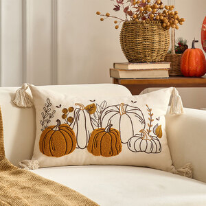 Autumn Pumpkin Throw Pillow Covers
