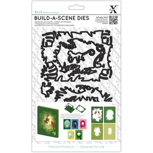 Xcut Shadow Box Die 7 Pieces, Jungle, DIY Build-A-Scene, Art & Craft Supplies