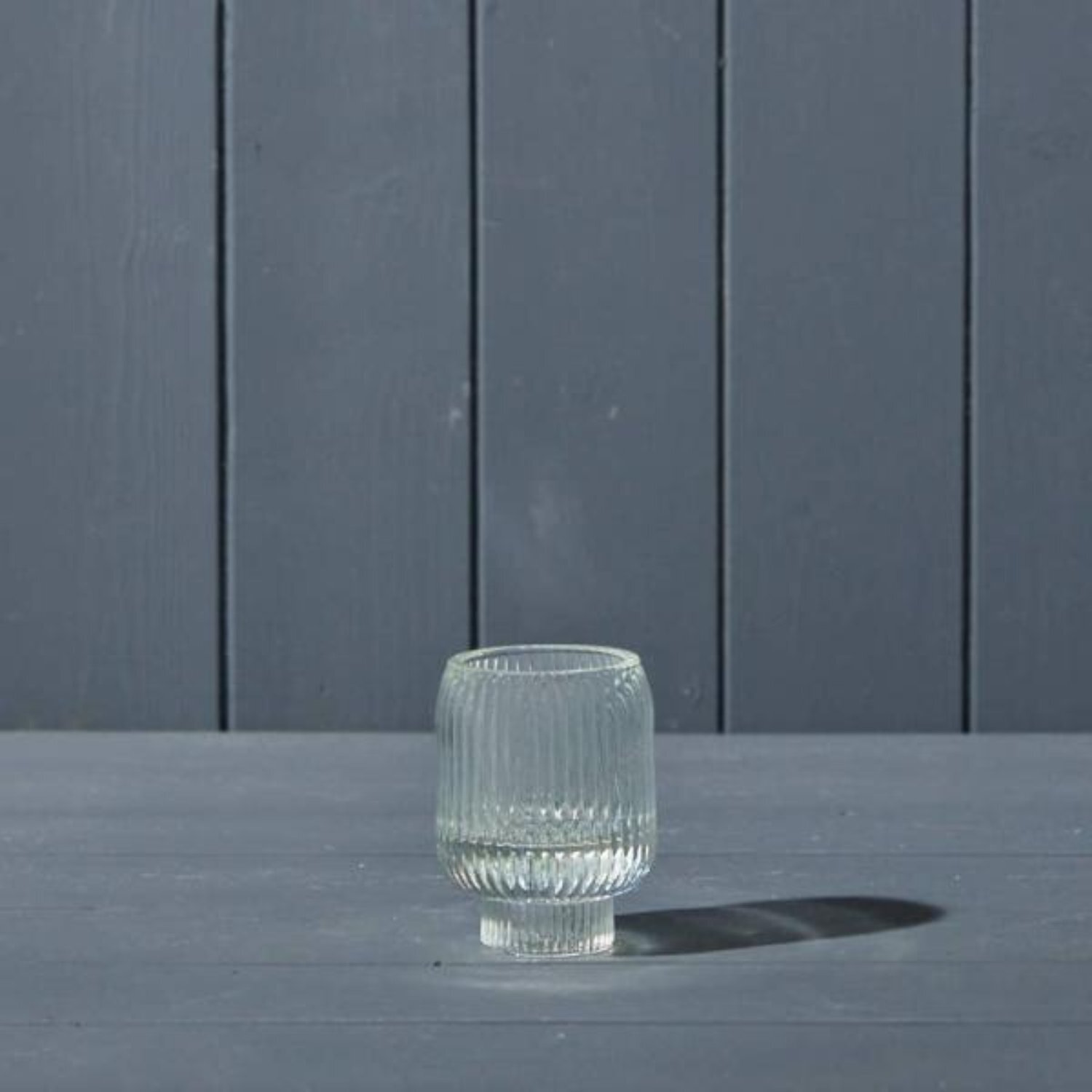 Contemporary Clear Two-Way Candle Holder - Clear