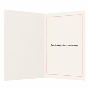 Diet Tip Try Cake Birthday Card