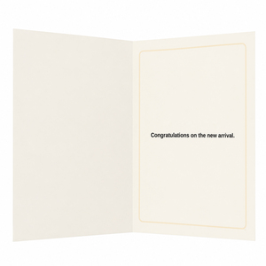 Smol But In Charge New Baby Congratulations Card