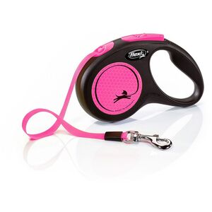 Flexi Small Neon Taped Retractable Dog Lead