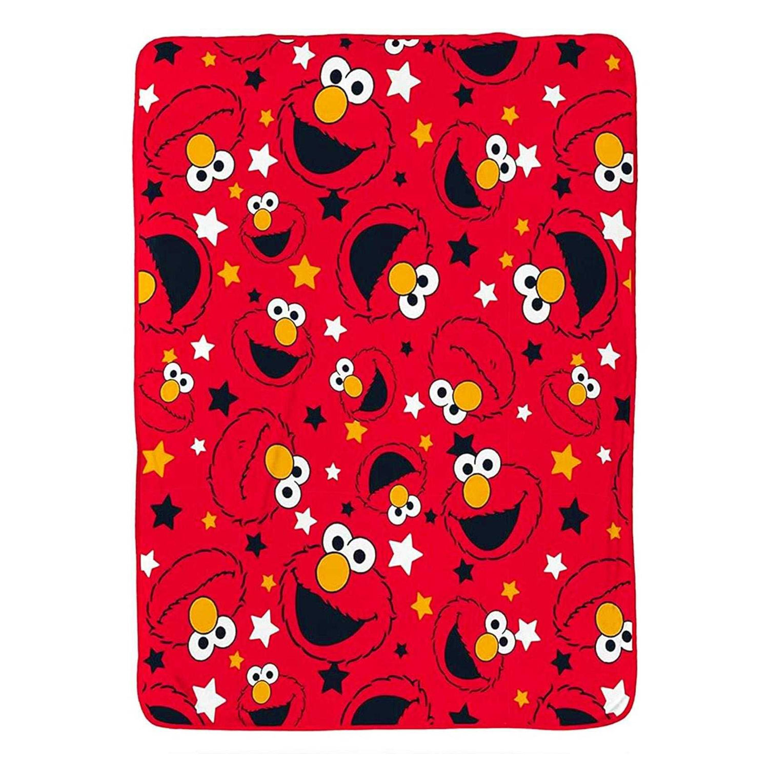 Sesame Street Fleece Elmo Blanket - Red/Black/White