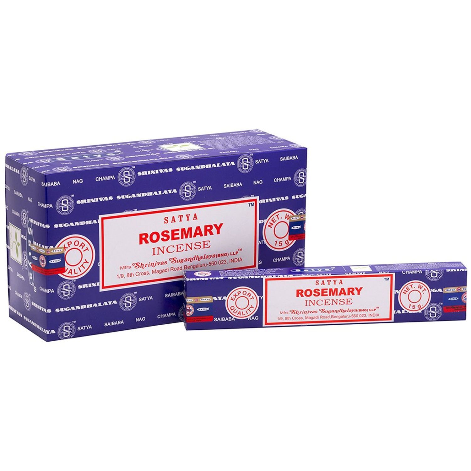 Satya Rosemary Incense Sticks (Pack Of 120) - Multicoloured
