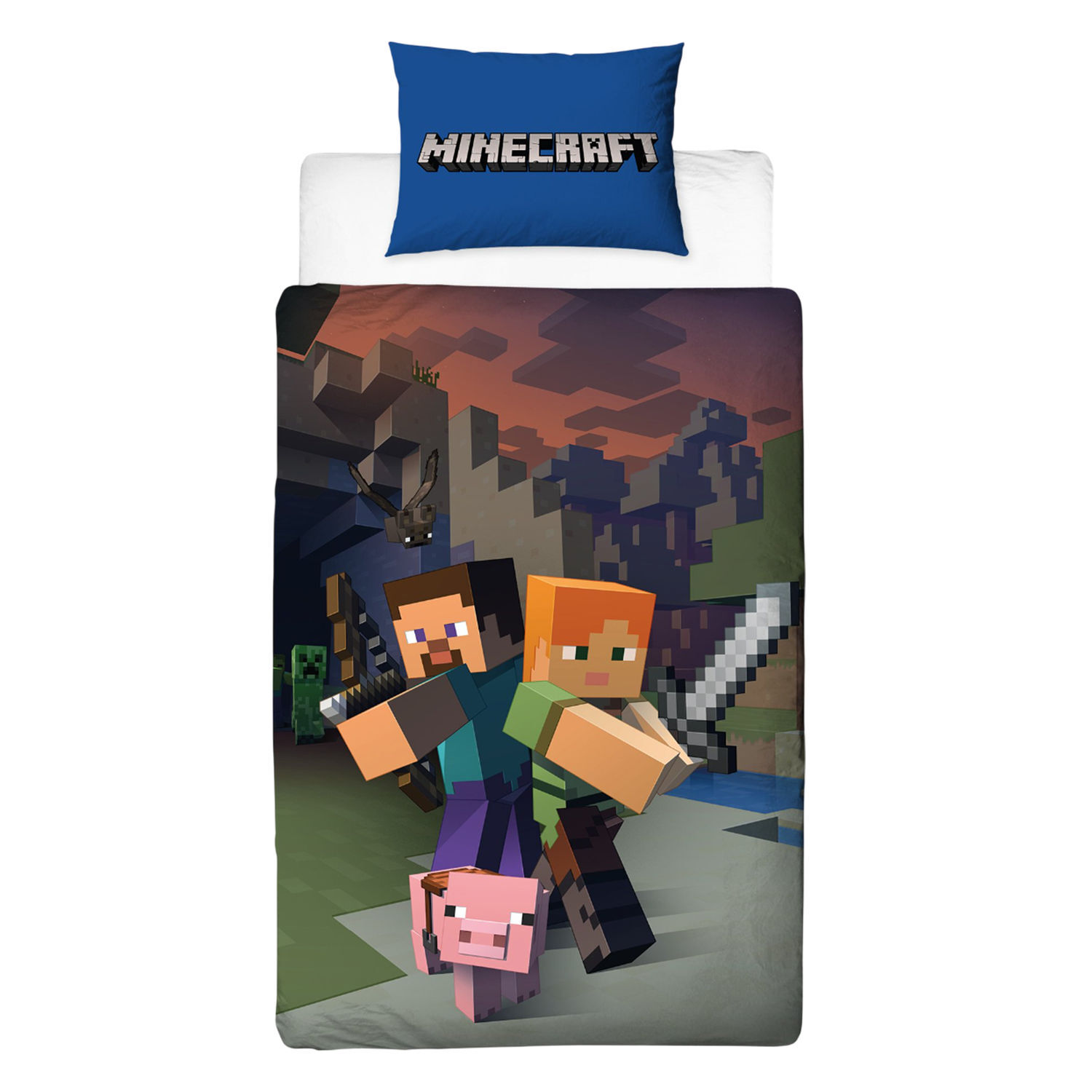 Minecraft Good Guys Reversible Duvet Set - Multicoloured / Single