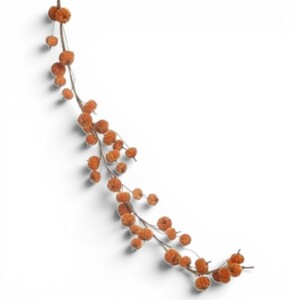 Orange Velvet Pumpkin Garland