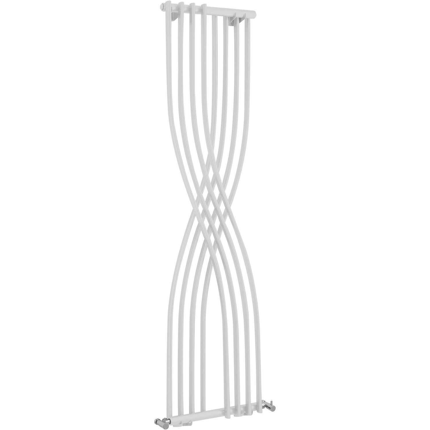 Balterley Bathroom Spirit Curved Radiator Wall Mounted - High Gloss White