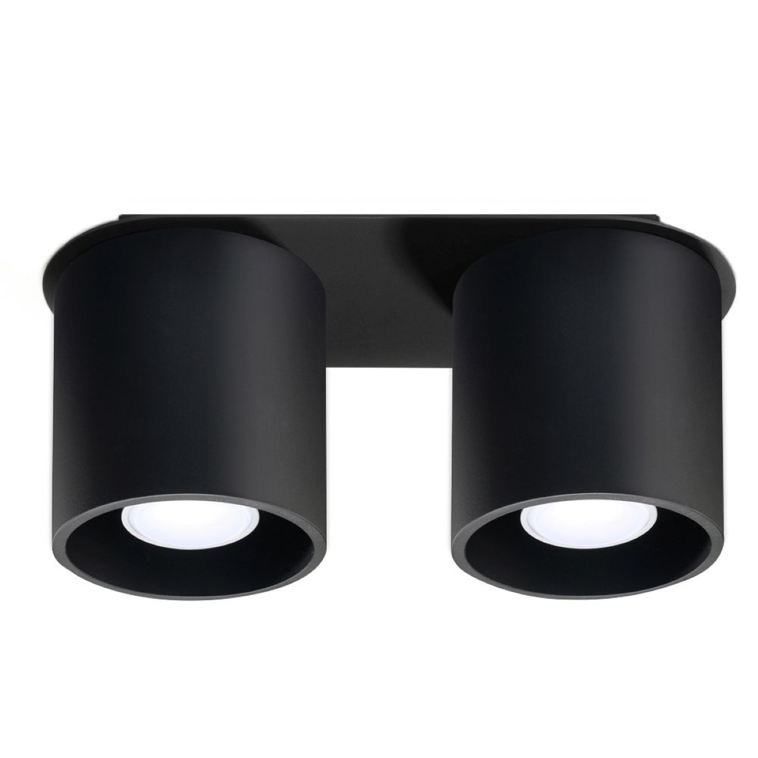 B&Q -  Luminosa Orbis 2 Light Suface Mounted Downlight BlackGu10 - Image 3