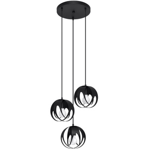 Pendant lamp TULOS 3P black