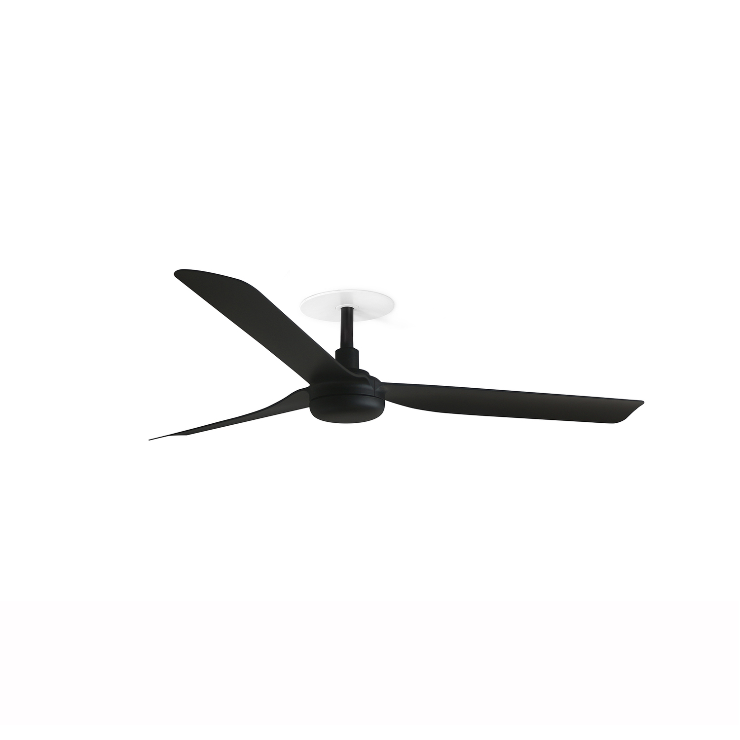 Netlighting Unisex Black Punt Recessed Ceiling Fan Matt 130Cm - Image 2