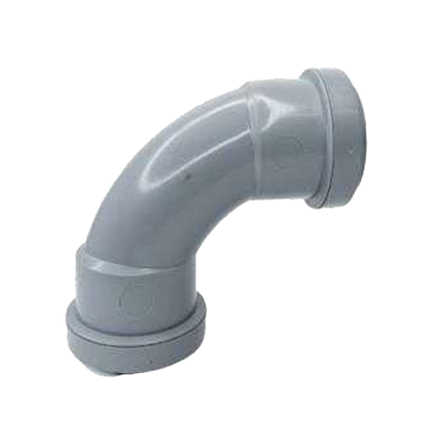 Davant Round Bend Pipe Connector - Grey