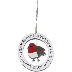 Robins Appear When Loved Ones Are Near Christmas Decoration