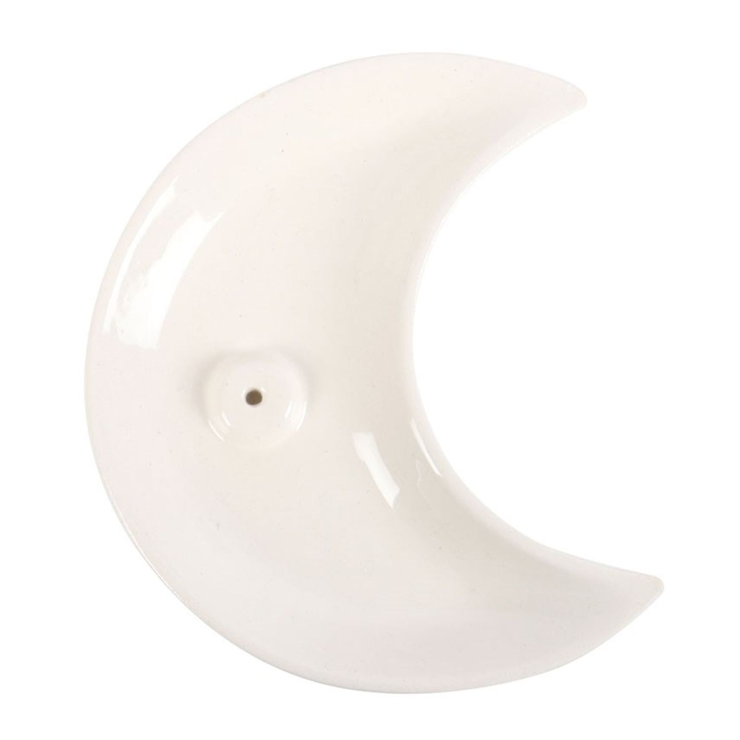  - Something Different Crescent Moon Incense Holder White (One Size) - Image 3