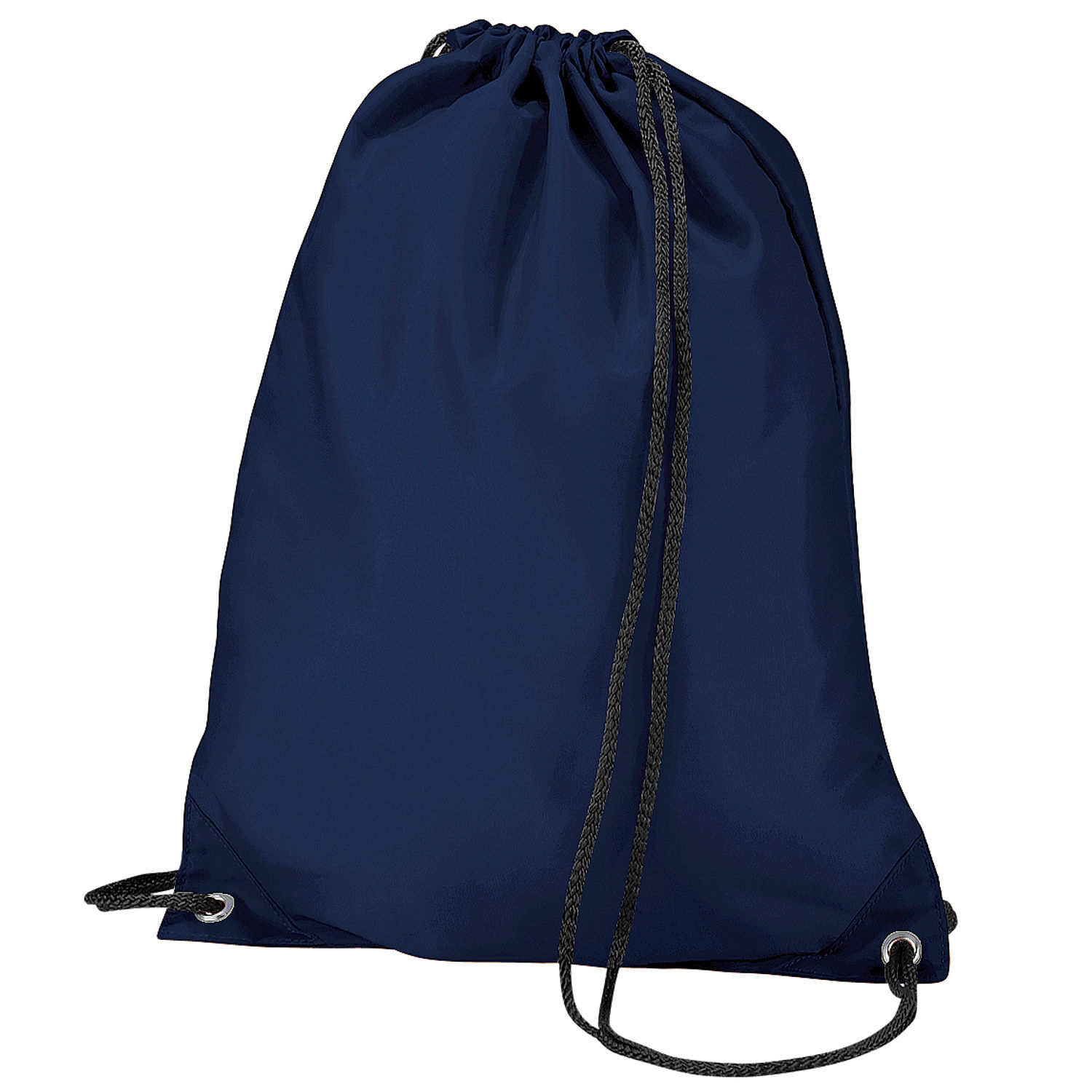 Bagbase Budget Water Resistant Sports Gymsac Drawstring Bag (11L) (Pack Of 2) A - Navy