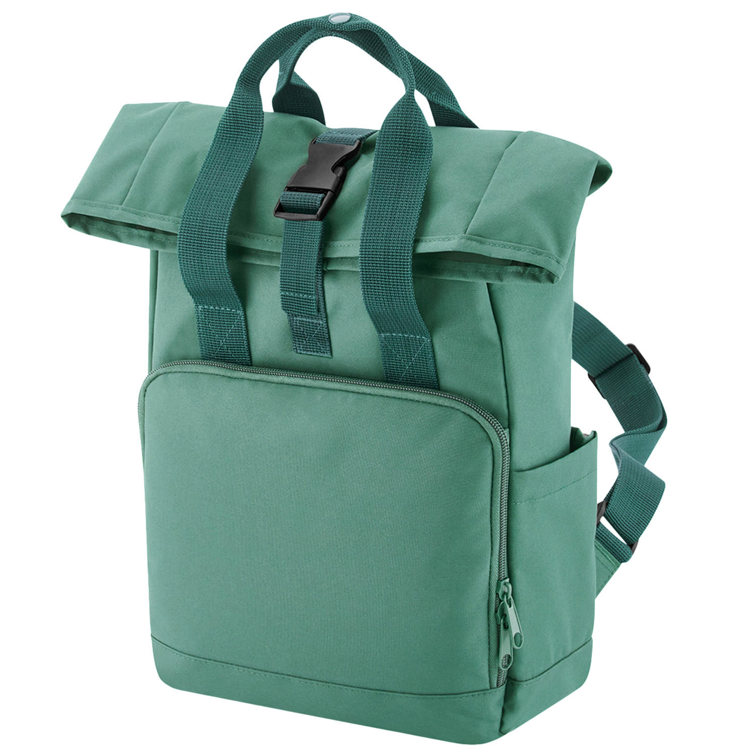 Bagbase Roll Top Recycled Twin Handle Backpack A - Sage Green