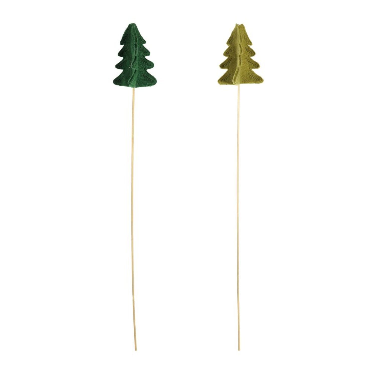 Kdmd Unisex Green Felt Trees On 50Cm Stick 12 Pack - Image 2