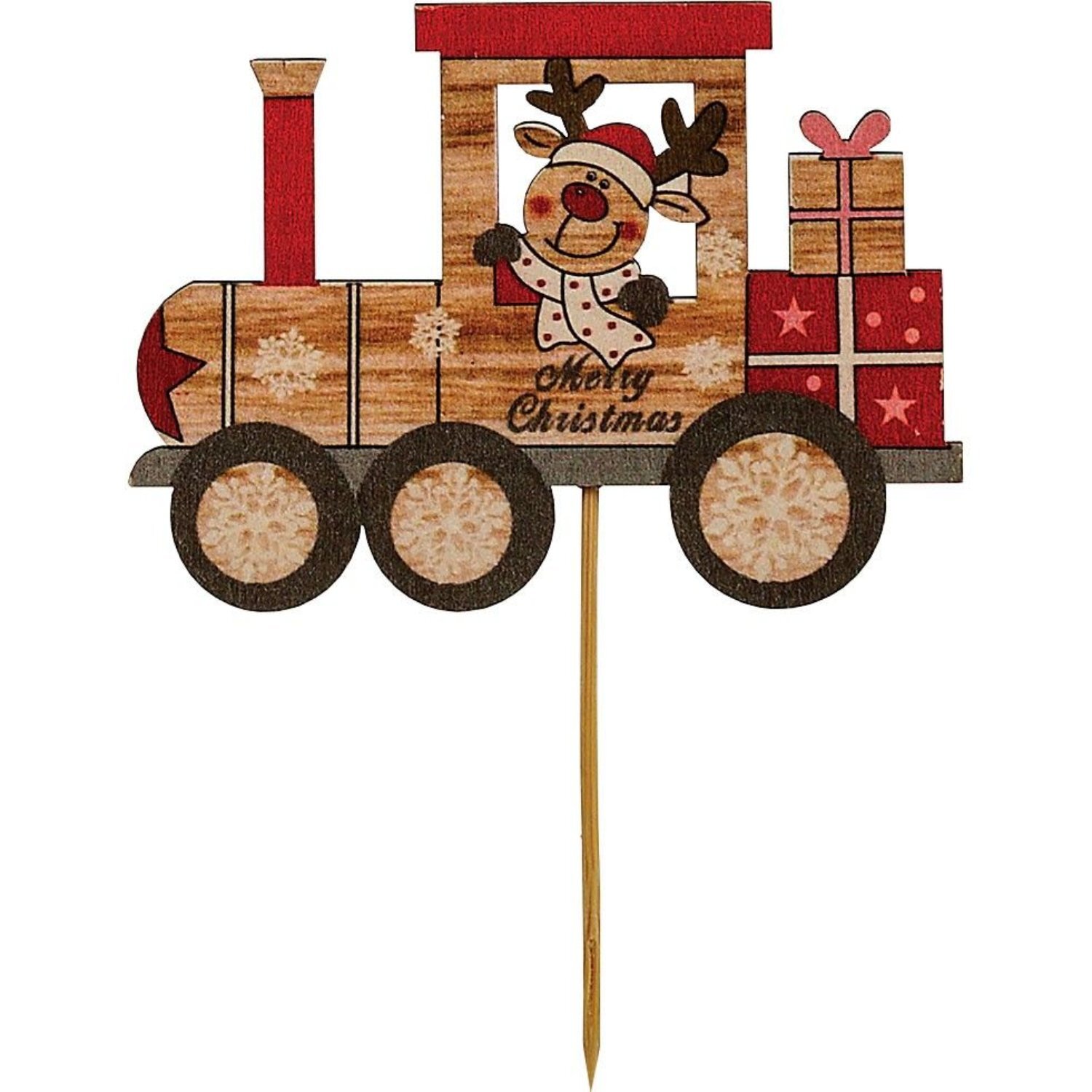 Kdmd Unisex Red All Aboard The Christmas Train Pick In - Image 2