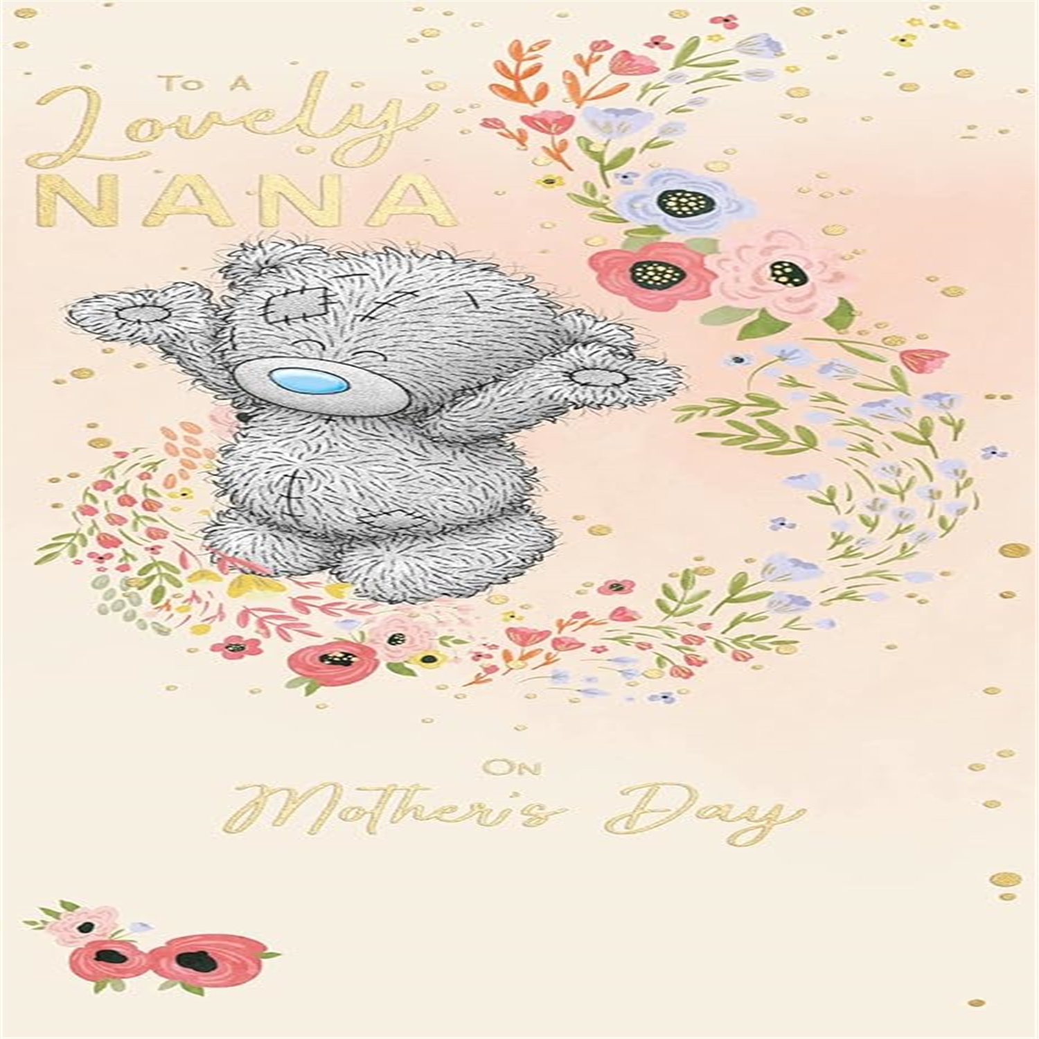 Me To You Bear Stood With Paws Out Nana Mother's Day Card - Red - Image 3