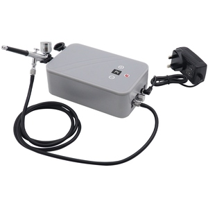 Digital LCD Airbrush Compressor Kit 50PSI, Grey