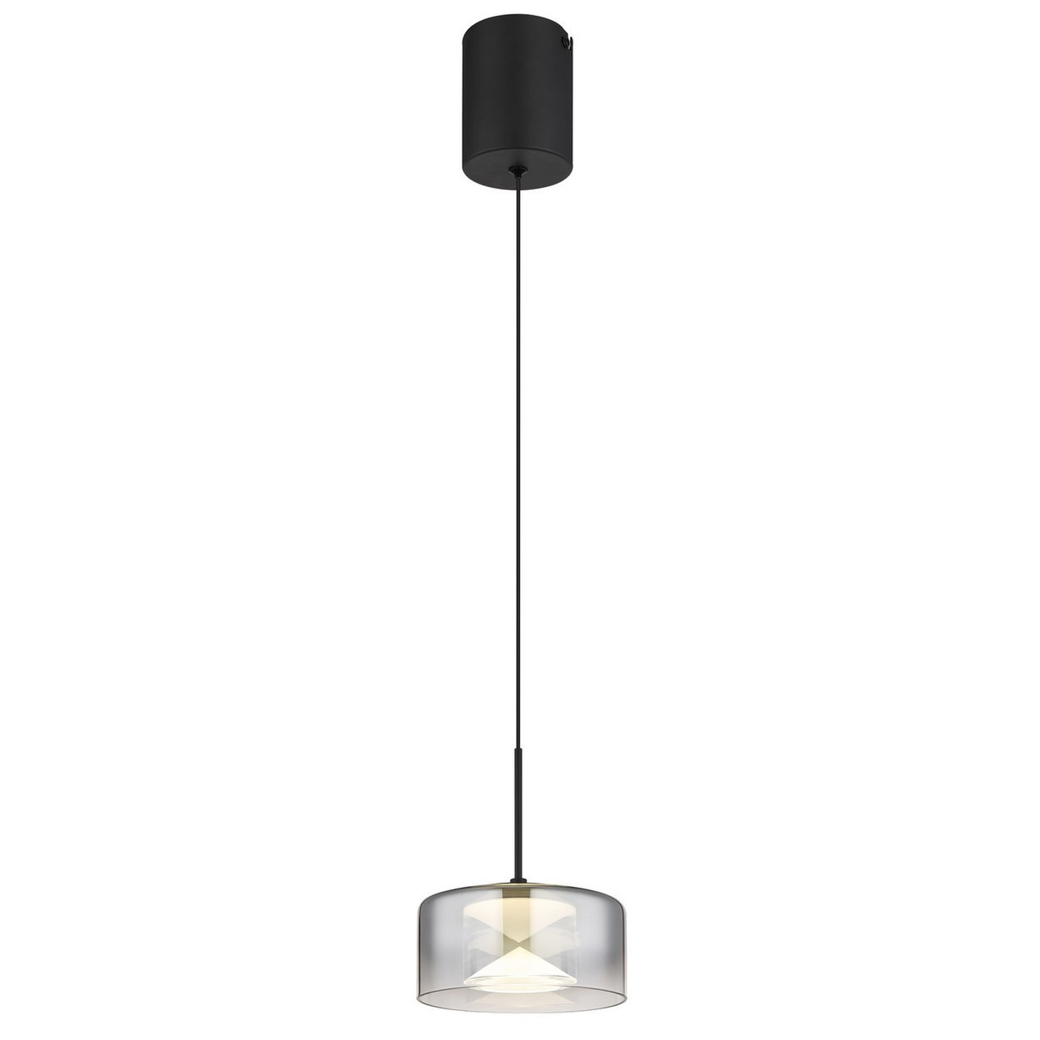 Globo Led Pendant Light Belinda, Ø 15 Cm, Smoke Grey, Glass - Image 2