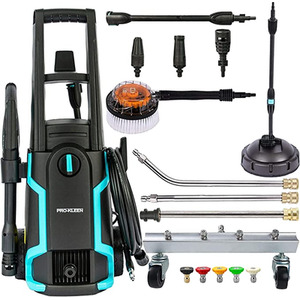 Pro-Kleen Power Pressure Jet Washer With Chassis Cleaner, Brush, Patio, Car
