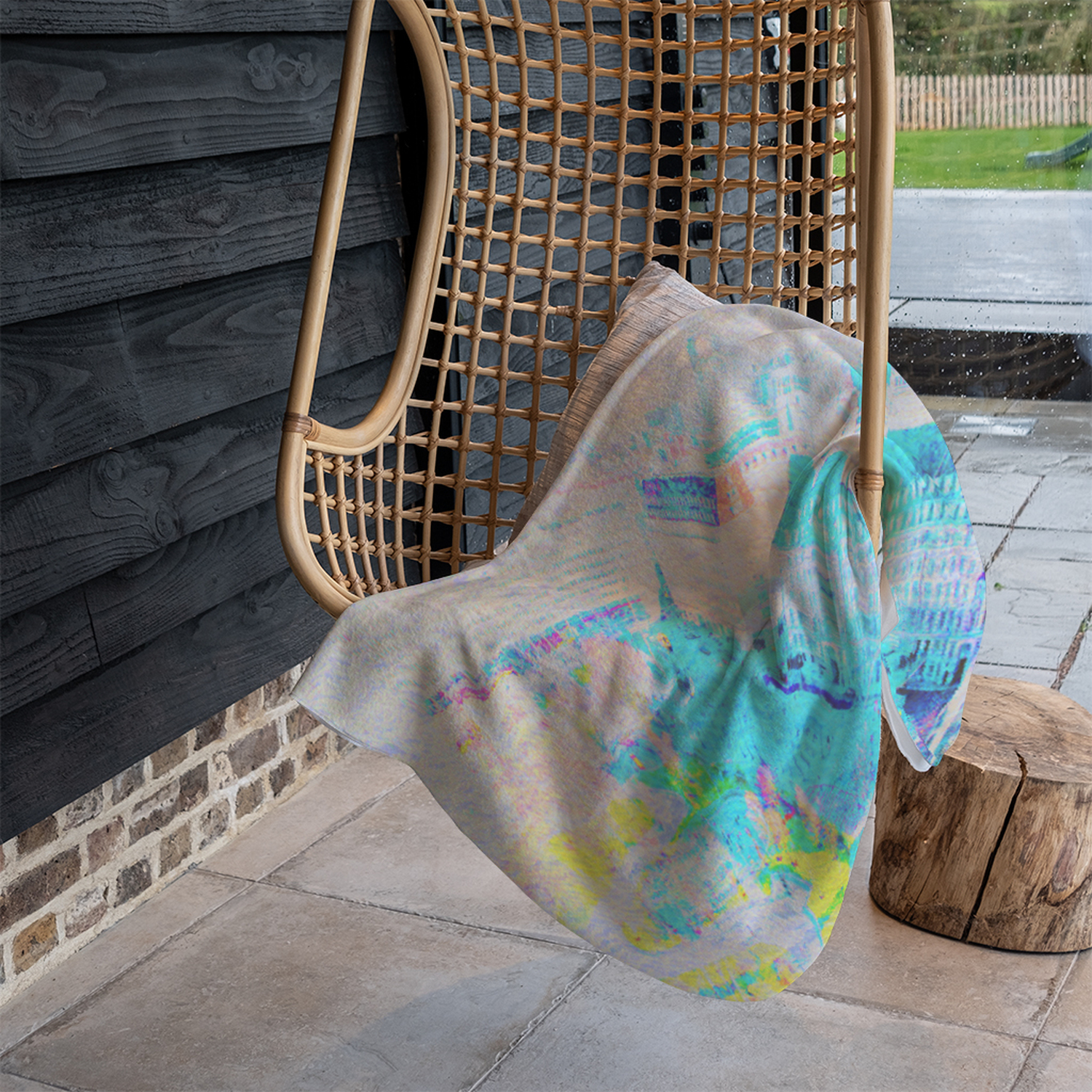 London Eye Park Blanket - Blue