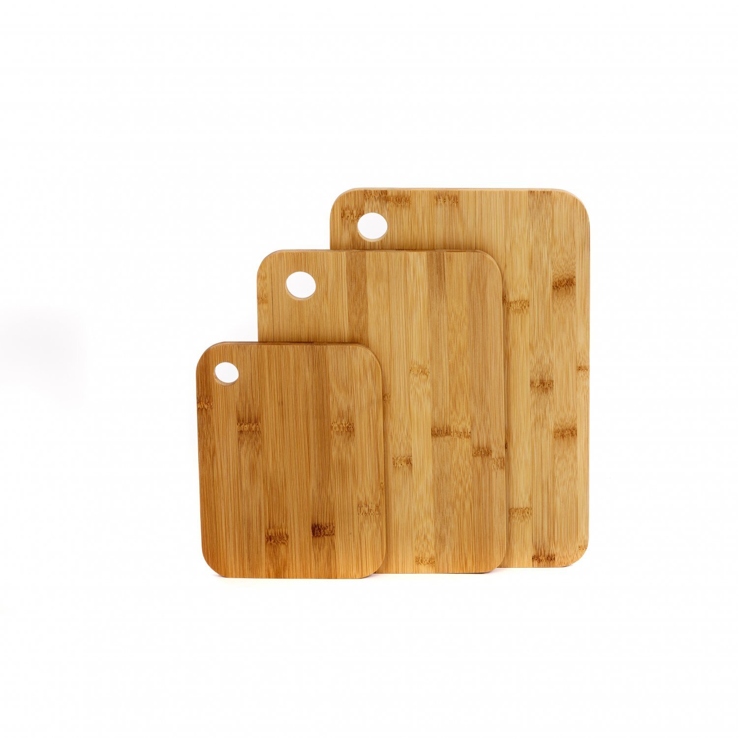 Image of 3 Piece Bamboo Wooden Chopping Cutting&hellip;