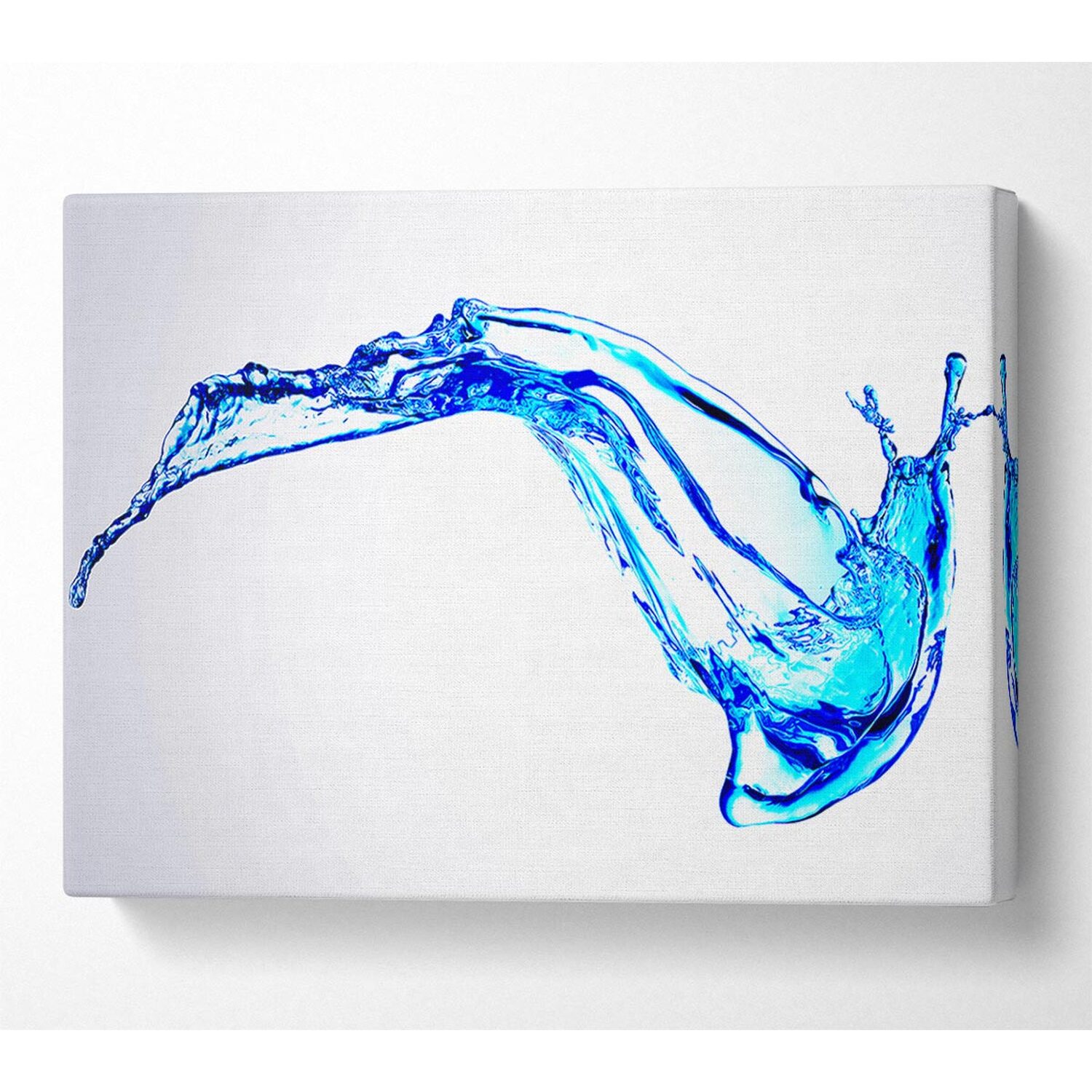 Wallart-Direct - Erratic Water Splash Canvas Print Wall Art - Yellow / 101.6cm thumbnail