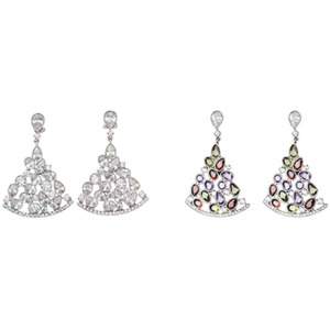 Sparkling Christmas Tree Earrings