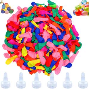 1500Pcs Assorted Water Balloons Bombs with Hose Nozzle