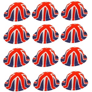 12 x Union Jack Bowler Hats