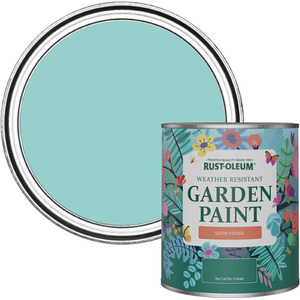 Rust-Oleum Garden Paint in Satin Finish - Teal 750ml