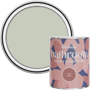 Rust-Oleum Bathroom Wood  Cabinet Paint in Satin Finish - Aloe 750ml