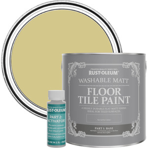 Rust-Oleum Washable Matt Floor Tile Paint - Wasabi 2.5L
