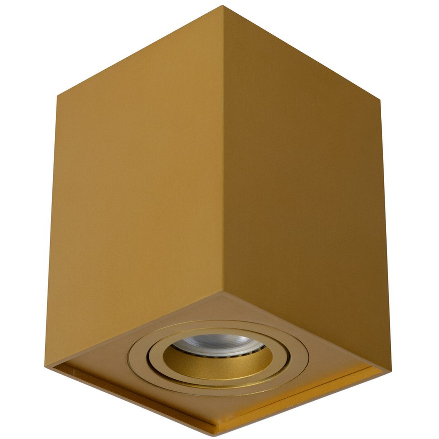 Tube Modern Surface Mounted Ceiling Spotlight Matt Gold Brass - Brass